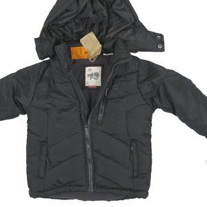NEW Timberland Little Boys Winter Jacket!  Black  Fleece Lined  Hood  Insulated